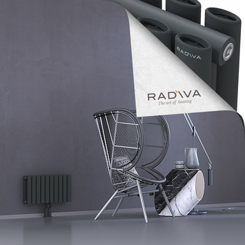 Tano Radiateur En Aluminium 300x572 Anthracite Foncé Bas Milieu 50mm