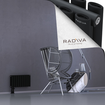 Tano Radiateur En Aluminium 300x572 Noir Bas à gauche 50mm