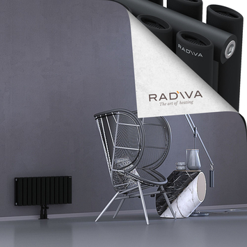 Tano Radiateur En Aluminium 300x688 Noir Bas Milieu 50mm
