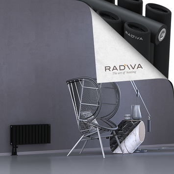 Tano Radiateur En Aluminium 300x688 Noir Bas à gauche 50mm