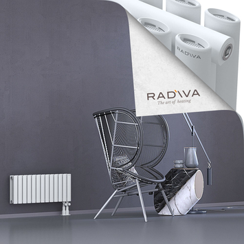 Tano Radiateur En Aluminium 300x746 Blanc Bas à droite 50mm