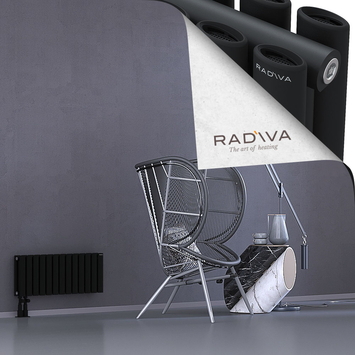 Tano Radiateur En Aluminium 300x746 Noir Bas à gauche 50mm