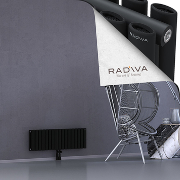 Tano Radiateur En Aluminium 300x978 Noir Bas Milieu 50mm