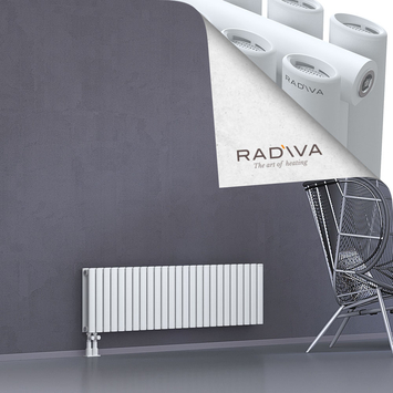 Tano Radiateur En Aluminium 400x1442 Blanc Bas à gauche 50mm