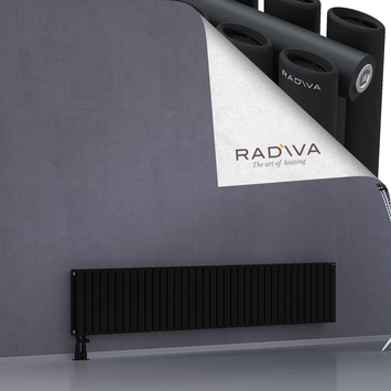 Tano Radiateur En Aluminium 400x2138 Noir Bas à gauche 50mm