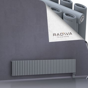 Tano Radiateur En Aluminium 400x2312 Gris Bas à droite 50mm