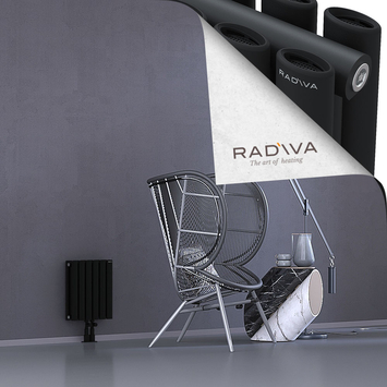 Tano Radiateur En Aluminium 400x340 Noir Bas Milieu 50mm