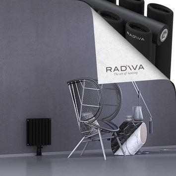 Tano Radiateur En Aluminium 400x398 Noir Bas Milieu 50mm