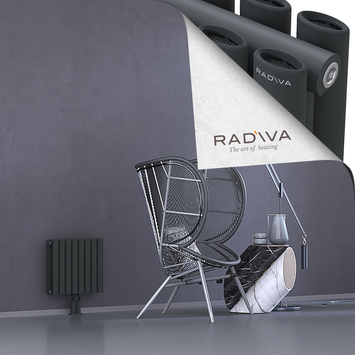 Tano Radiateur En Aluminium 400x456 Anthracite Foncé Bas Milieu 50mm