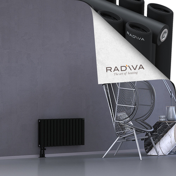 Tano Radiateur En Aluminium 400x804 Noir Bas à gauche 50mm