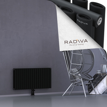 Tano Radiateur En Aluminium 500x1094 Noir Bas Milieu 50mm