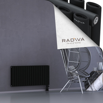Tano Radiateur En Aluminium 500x1152 Noir Bas à droite 50mm
