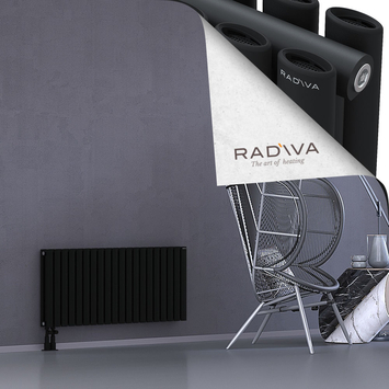 Tano Radiateur En Aluminium 500x1152 Noir Bas à gauche 50mm