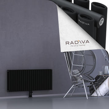 Tano Radiateur En Aluminium 500x1268 Noir Bas Milieu 50mm