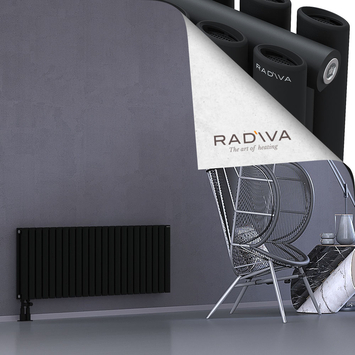 Tano Radiateur En Aluminium 500x1326 Noir Bas à gauche 50mm
