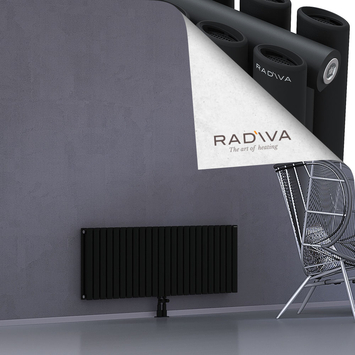 Tano Radiateur En Aluminium 500x1384 Noir Bas Milieu 50mm