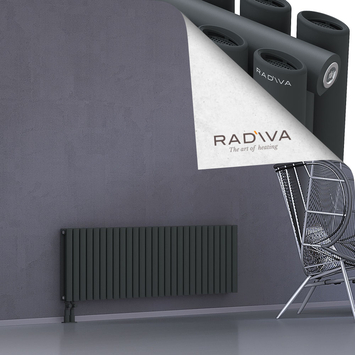 Tano Radiateur En Aluminium 500x1558 Anthracite Foncé Bas à gauche 50mm