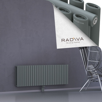 Tano Radiateur En Aluminium 500x1616 Anthracite Bas Milieu 50mm