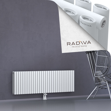 Tano Radiateur En Aluminium 500x1732 Blanc Bas Milieu 50mm