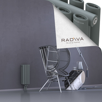 Tano Radiateur En Aluminium 500x224 Anthracite Bas Milieu 50mm