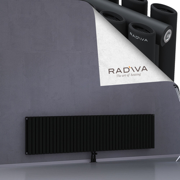 Tano Radiateur En Aluminium 500x2254 Noir Bas Milieu 50mm