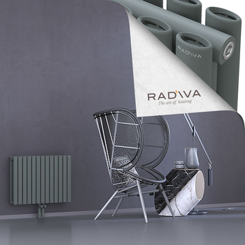 Tano Radiateur En Aluminium 500x746 Anthracite Bas Milieu 50mm