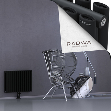 Tano Radiateur En Aluminium 500x746 Noir Bas Milieu 50mm