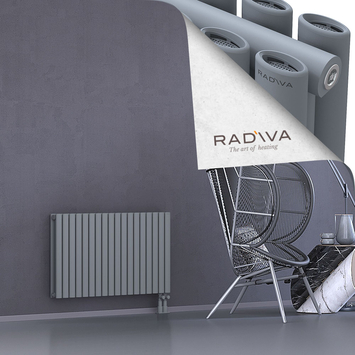 Tano Radiateur En Aluminium 600x1036 Gris Bas à droite 50mm