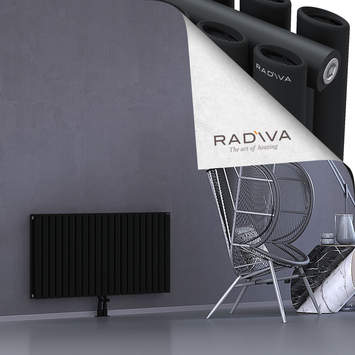 Tano Radiateur En Aluminium 600x1210 Noir Bas Milieu 50mm