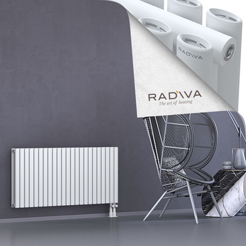 Tano Radiateur En Aluminium 600x1326 Blanc Bas à droite 50mm