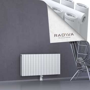 Tano Radiateur En Aluminium 600x1384 Blanc Bas Milieu 50mm