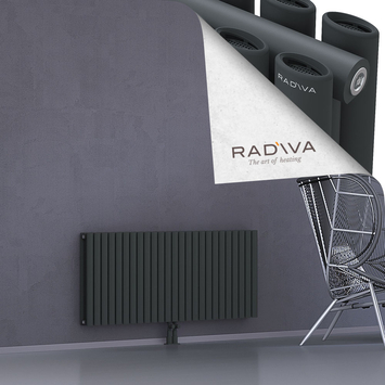 Tano Radiateur En Aluminium 600x1442 Anthracite Foncé Bas Milieu 50mm