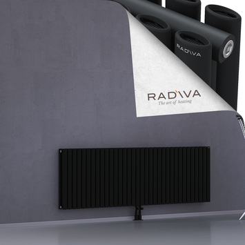 Tano Radiateur En Aluminium 600x1964 Noir Bas Milieu 50mm