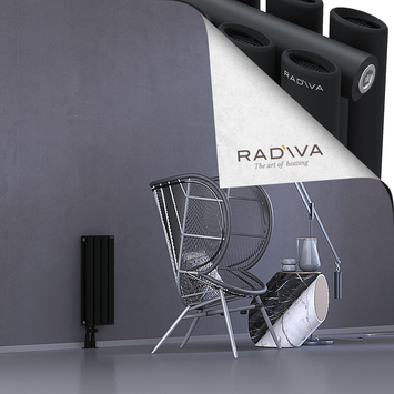 Tano Radiateur En Aluminium 600x224 Noir Bas à gauche 50mm