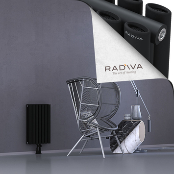Tano Radiateur En Aluminium 600x398 Noir Bas Milieu 50mm
