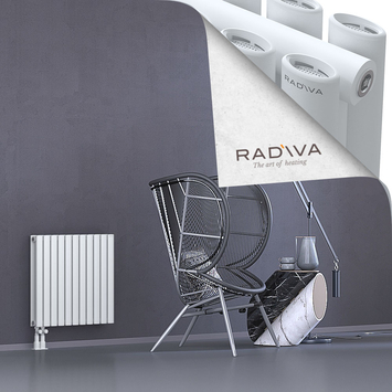 Tano Radiateur En Aluminium 600x630 Blanc Bas à gauche 50mm