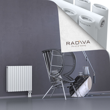 Tano Radiateur En Aluminium 600x688 Blanc Bas à droite 50mm