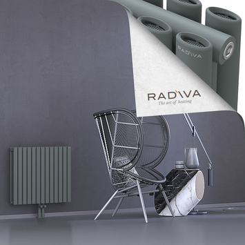 Tano Radiateur En Aluminium 600x746 Anthracite Bas Milieu 50mm