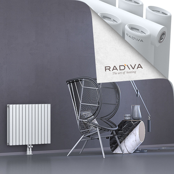 Tano Radiateur En Aluminium 600x746 Blanc Bas Milieu 50mm