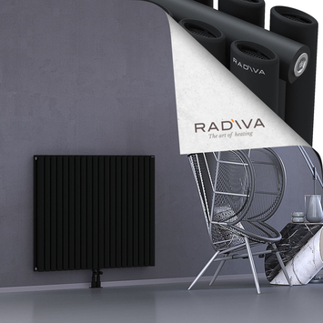 Tano Radiateur En Aluminium 900x1152 Noir Bas Milieu 50mm