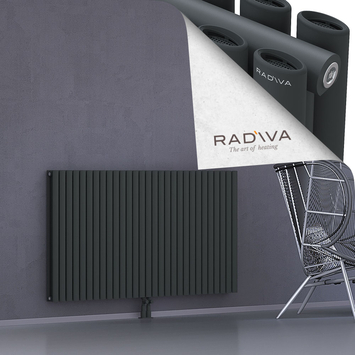 Tano Radiateur En Aluminium 900x1674 Anthracite Foncé Bas Milieu 50mm