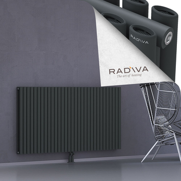 Tano Radiateur En Aluminium 900x1790 Anthracite Foncé Bas Milieu 50mm
