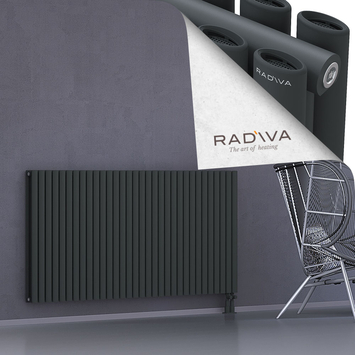 Tano Radiateur En Aluminium 900x1848 Anthracite Foncé Bas à droite 50mm