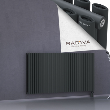 Tano Radiateur En Aluminium 900x1964 Anthracite Foncé Bas à droite 50mm