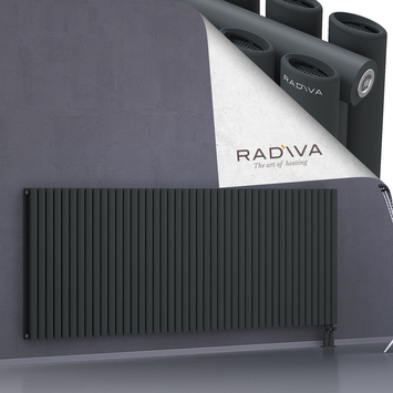 Tano Radiateur En Aluminium 900x2486 Anthracite Foncé Bas à droite 50mm