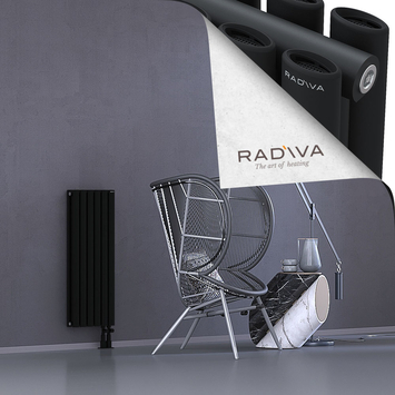 Tano Radiateur En Aluminium 900x340 Noir Bas à droite 50mm
