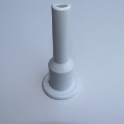 Single Radiator Tube Hiding Sleeve Plug-In Plastic White 160mm