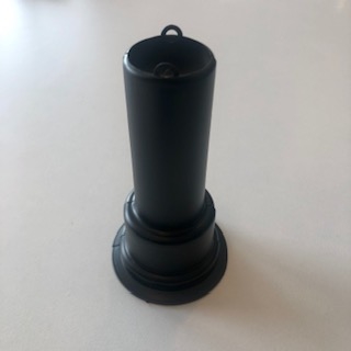 Pipe Sleeve Single - 115 mm Push Fit Plastic Black