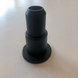 Pipe Sleeve Single with Spring Aluminum Black