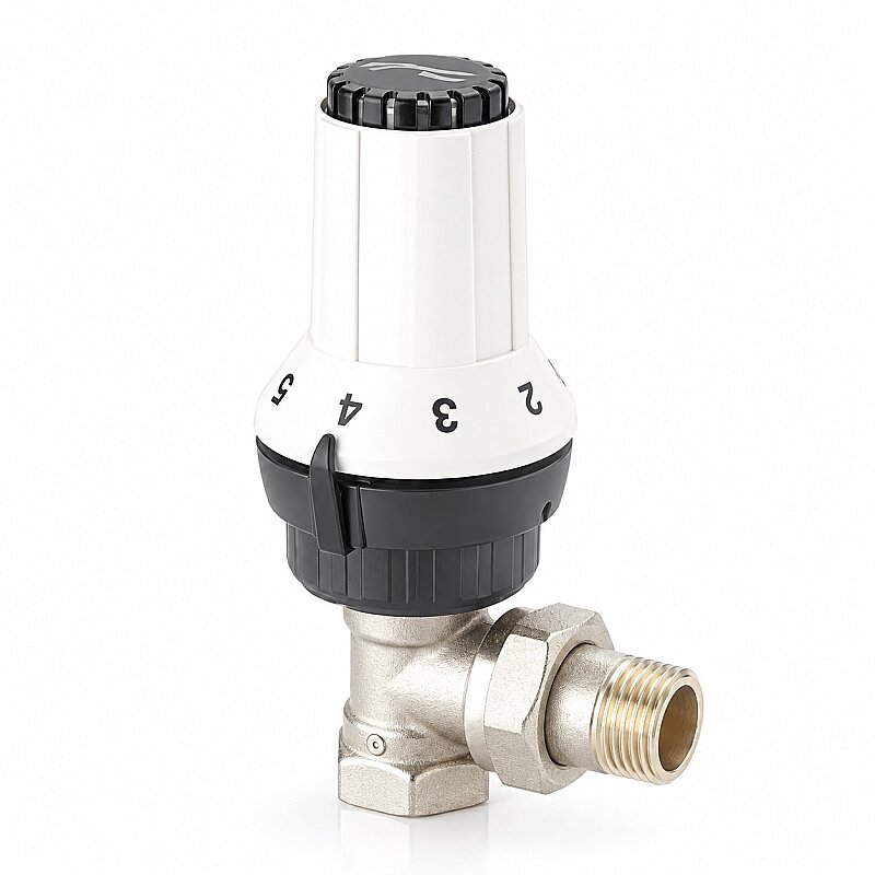 Termostatik Radyatör Vanası 1/2'' Köşe